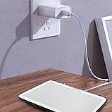 Дзеркало акумуляторне в автомобіль на козирок LED Vanity Прямокутне в машину З підсвічуванням для макіяжу, фото 10