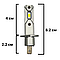 Автомобільні світлодіодні LED/ЛІД лампи у фару головного світла H1 9-36V 6000-7000K 40W 9000L V9, фото 2