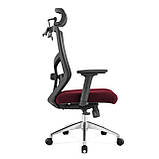 Єргономічне крісло з вішалкою ANGEL Rosa бордове, фото 2