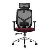 Єргономічне крісло з вішалкою ANGEL Rosa бордове, фото 5