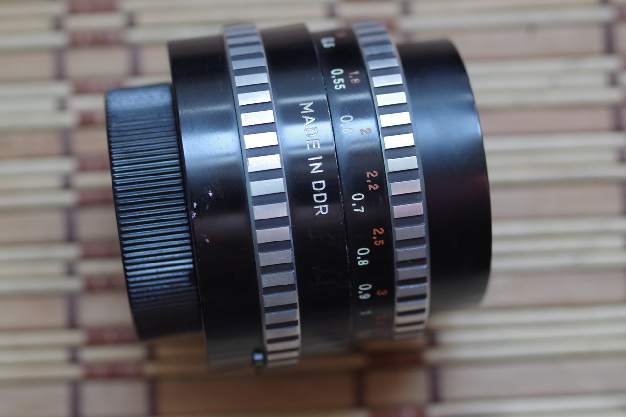 Объектив Carl Zeiss Jena Pancolar 1.8 50mm Зебра Резьба М42