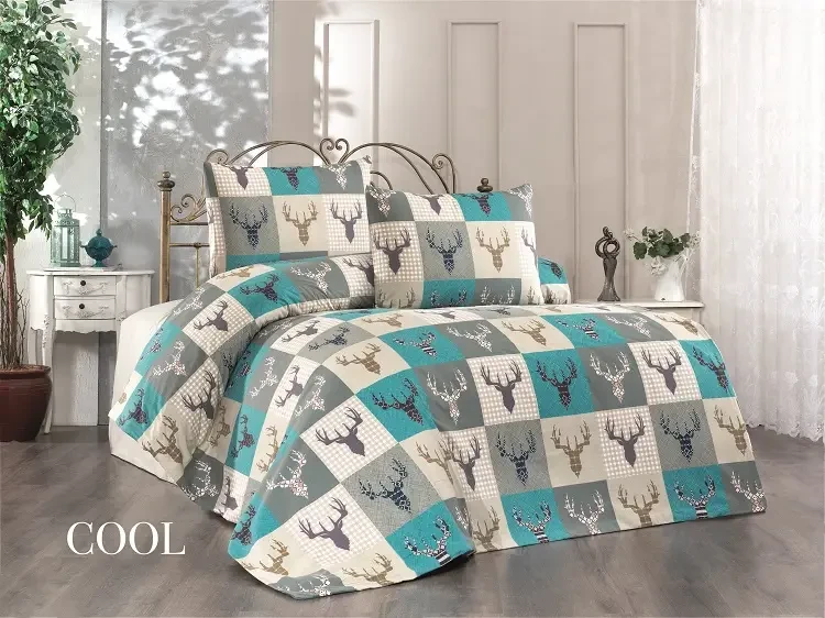 Постільна білизна фланелева байкова полуторний розмір Belizza Cool, фото 1