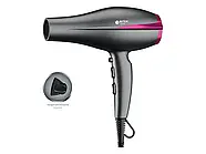 Професійний фен для укладання волосся BITEK BT-409G Чорно-рожевий Фен для волосся на 3500 Вт, фото 2