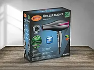 Професійний фен для укладання волосся BITEK BT-409G Чорно-рожевий Фен для волосся на 3500 Вт, фото 4