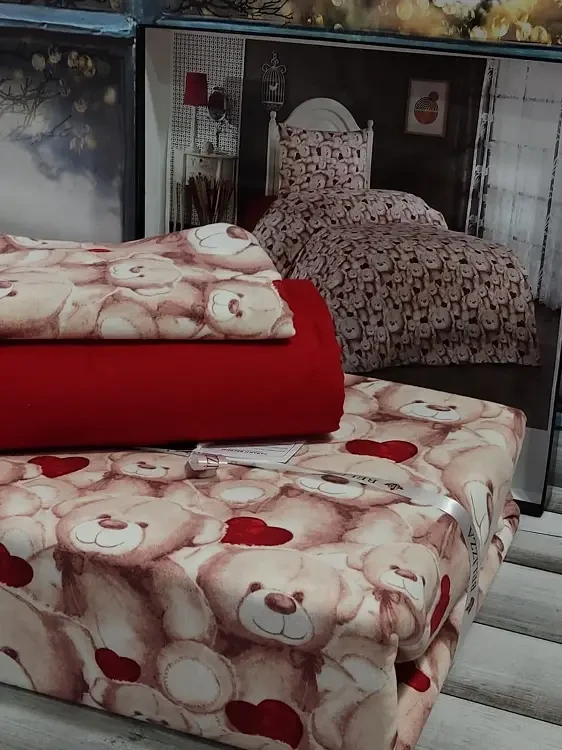 Постільна білизна фланелева байкова полуторний розмір Belizza Harper, фото 1