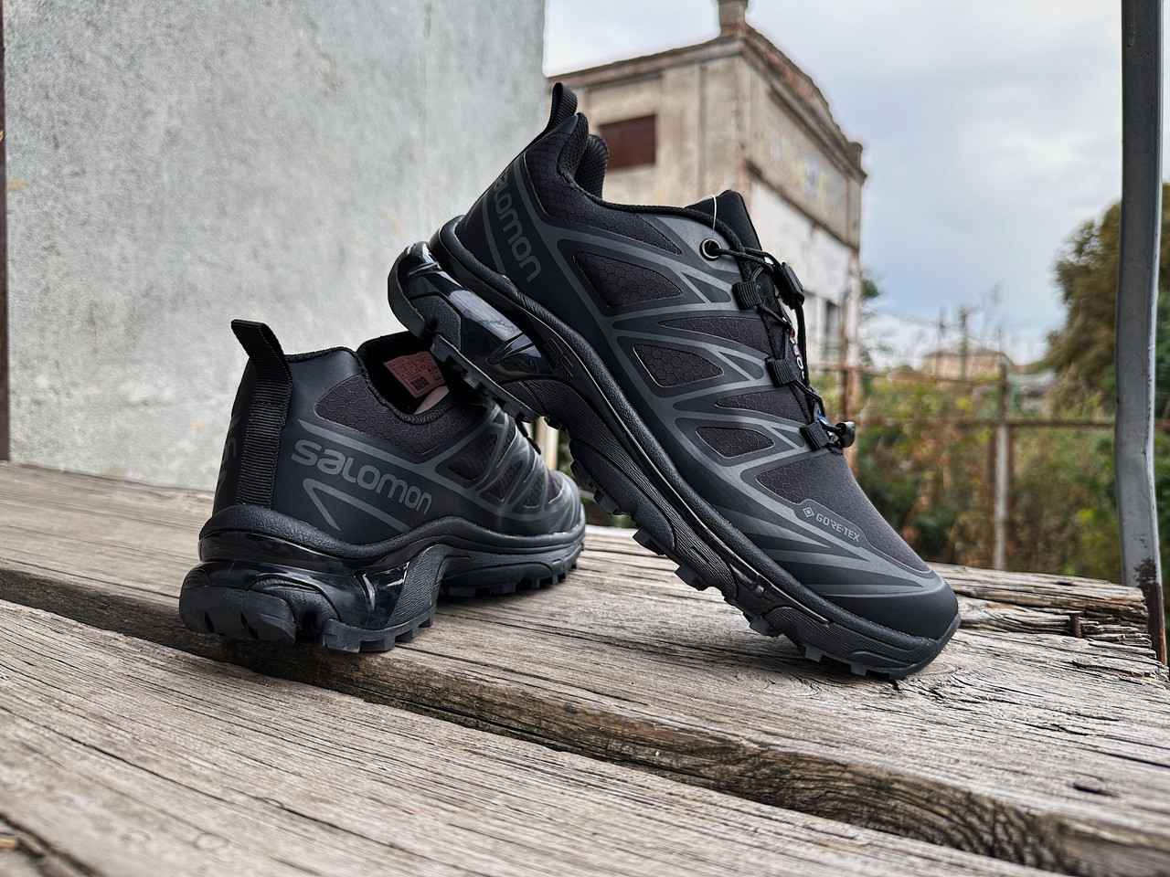 Чоловічі термо кросівки Salomon XT-6 Gore-Tex Black чорні водонепроникні