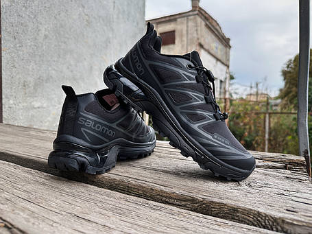 Чоловічі термо кросівки Salomon XT-6 Gore-Tex Black чорні водонепроникні, фото 1