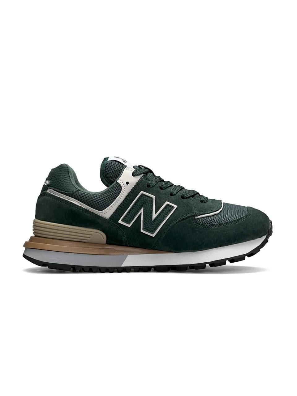 Чоловічі замшеві кросівки New Balance PRM Classic Green White, чоловічі кеди Нью Беленс зелені. 41
