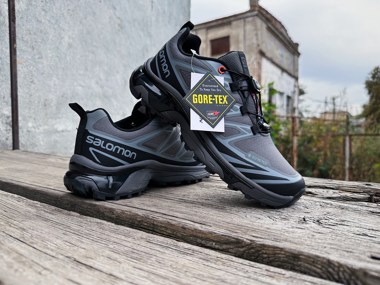 Чоловічі термо кросівки Salomon XT-6 Gore-Tex Gray сірі водонепроникні