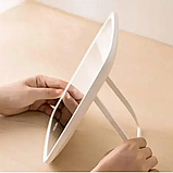 Настільне дзеркало для макіяжу зі світлодіодним підсвічуванням 33 світлодіоди LED Mirror акумуляторне дзеркальце, фото 6