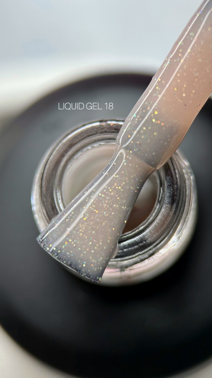 Saga Professional Гель моделюючий рідкий Liquid Gel №18, 30 мл (баночка без пензлика)