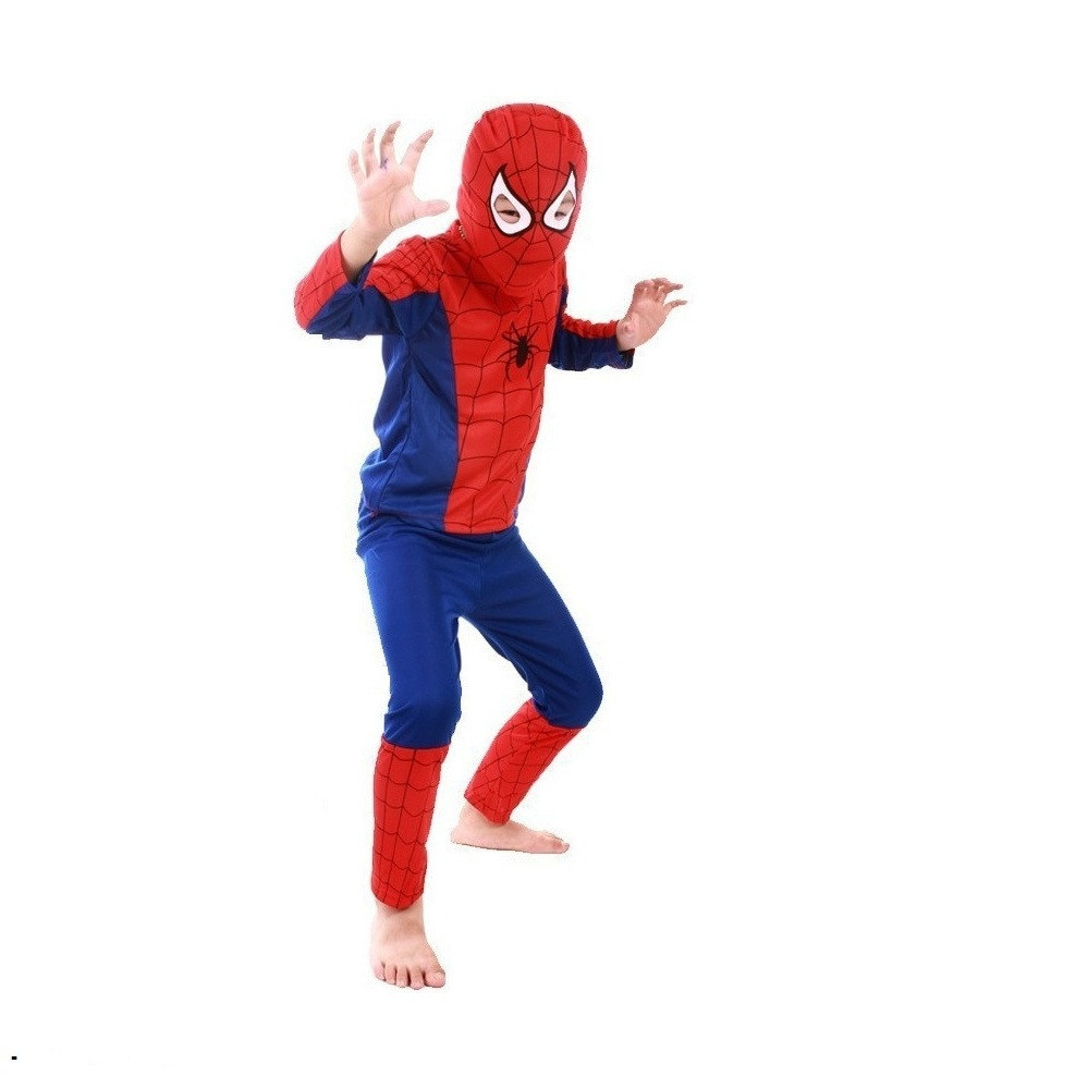 Детский костюм Человек Паук Спайдер Мен с маской - фото 7 - id-p441663428