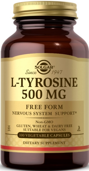 L-тирозин Солгар Solgar L-Tyrosine 500 mg 100 капс