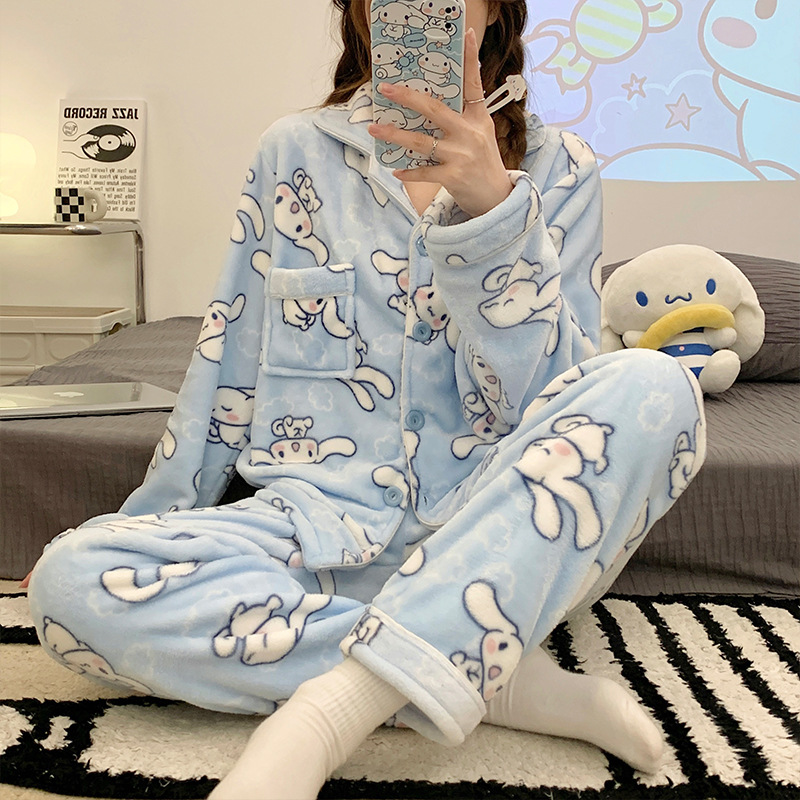 Піжама Сінамурол М'яка, Тепла, Пухнаста. Стильна піжама Cinnamoroll Зручна, Мила