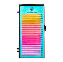 Вії Lex 4 colors (gold; pink; h-pink; l-violet)