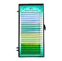 Вії Lex 4 colors (s-blue; o-blue; b-green; green)