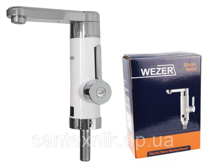Кран-водонагрівач проточний Wezer SDR-H17T 3.0кВт 0,4-5бар ТЮЛЬПАН