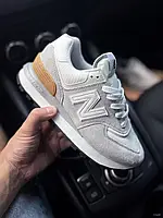 New Balance 574 Legacy Light Gray жіночі кросівки Нью Беланс 574 Легасі сірі натуральна замша текстиль демісезон