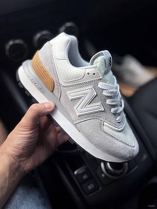 Жіночі кросівки New Balance 574 Legacy Light Gray Взуття Нью Беланс 574 сірі натуральна замша текстиль демісезон, фото 1
