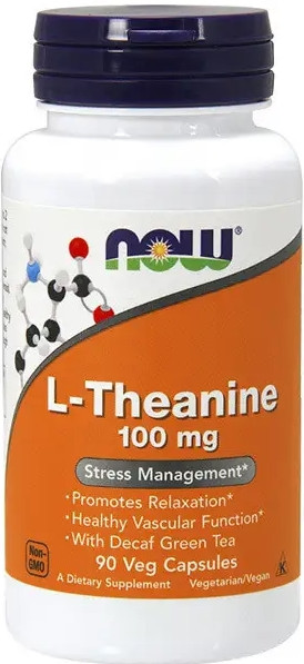 L-Теанін NOW L-Theanine 100 mg 90 капс