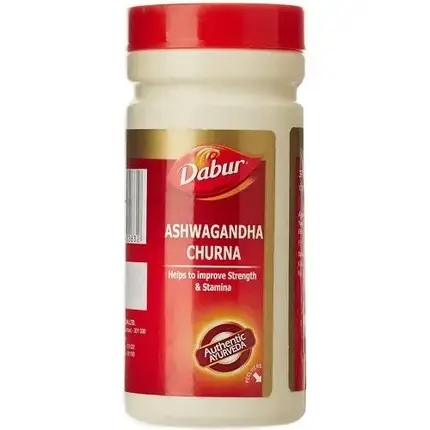 Ашваганда Чурна, 60 г, виробник Дабур; Ashvagandh Churna, 60 g, Dabur, фото 1