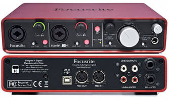 Аудіоінтерфейс Focusrite Scarlett 2i4