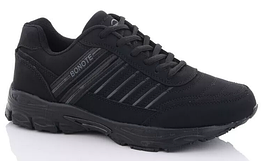 Кросівки Bonote р. 49 чорні штучний нубук осінь/весна