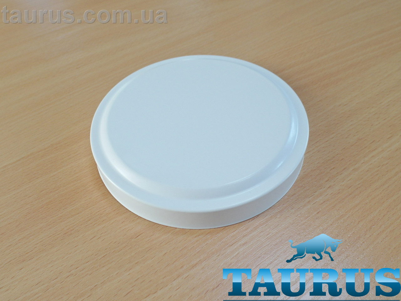 Білий декоративний фланець ThermoPulse Eco D152мм висотою 24мм White із н/ж сталі, без отвору. Суцільний