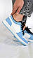 Модні жіночі кросівки в блакитному і білому кольорі Т1872 Уцінка (читайте опис), фото 8