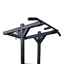 Шведська стінка підлогова турнік бруси лава для преса кільце для груші HardCore GYM А839-50-Ч чорна, фото 5