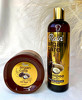 Набір для волосся: Шампунь і маска з аргановою олією "Золота аргана" від турецького бренду Rain