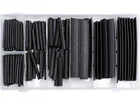 Кембрики термоосадочні з витривалістю до t= 125°C і електр. ізоляцією до U= 600 V YATO, наб 127 шт.