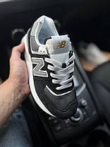 Жіночі кросівки New Balance 574 Legacy Black Gray Нью Беланс 574 чорні натуральна замша текстиль демісезон, фото 4