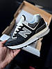 Жіночі кросівки New Balance 574 Legacy Black Gray Нью Беланс 574 чорні натуральна замша текстиль демісезон, фото 8