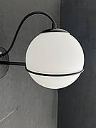 Чорне бра з 15см кулею (61-J2017-1 BK+WH)