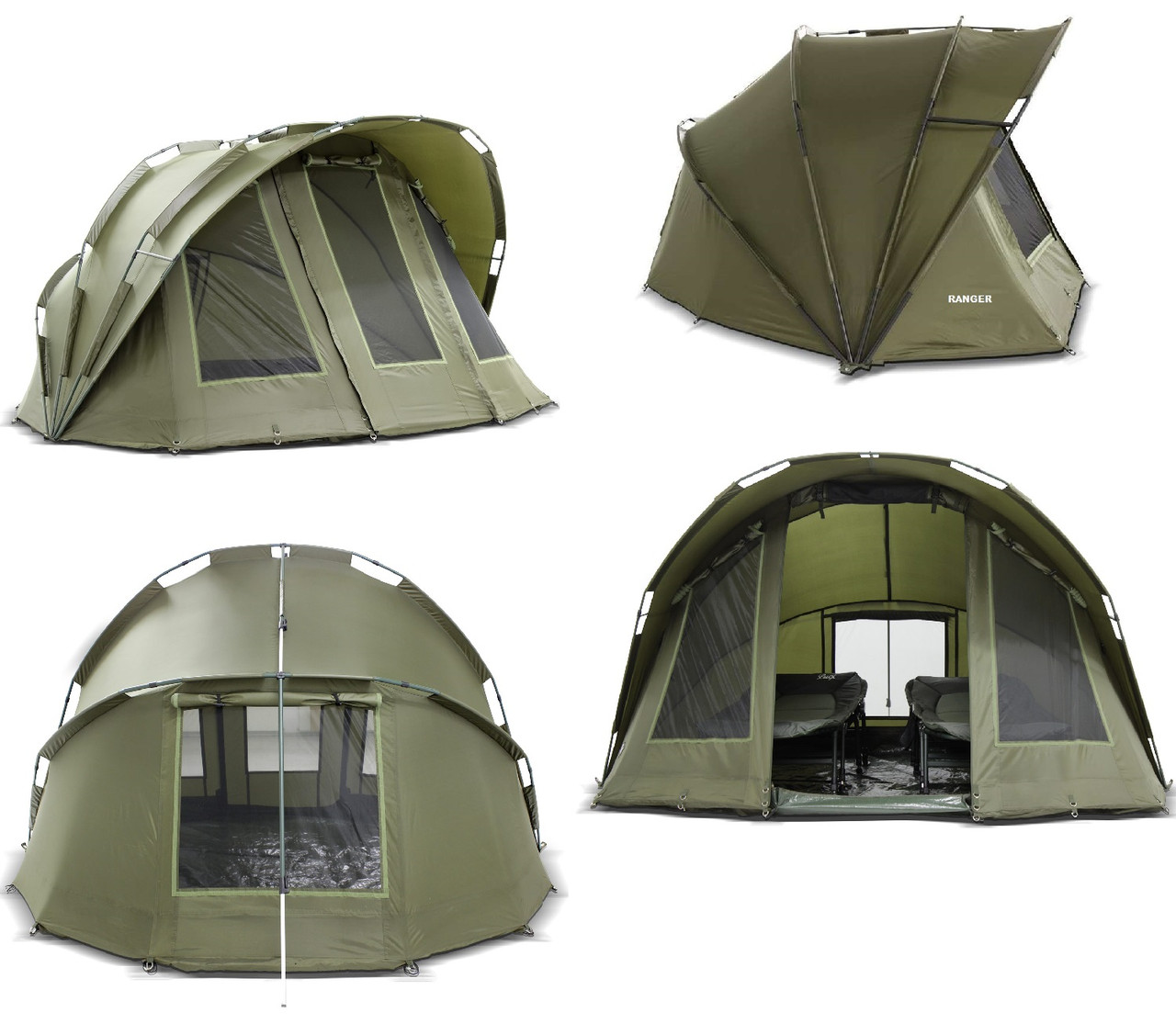 Короповий намет RANGER EXP 2-mann Bivvy (В 145 х Г 300 х Ш 270см), фірмовий двомісний короповий шелтер Ranger