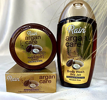 Набір для тіла: Гель для душу та крем для рук та тіла з аргановою олією "Золота аргана" від турецького бренду Rain