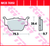 Тормозные колодки TRW / LUCAS MCB769SI