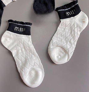 Шкарпетки жіночі Miu Miu (36-39) короткі повсякденні