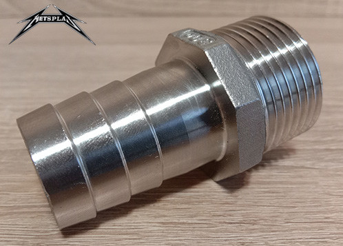 Штуцер під шланг нержавіючий AISI 304 Ду 20 (3/4')