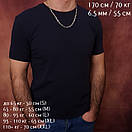 Чоловічий срібний ланцюжок якір з православними вставками Архангел Михаїл. Якірний ланцюжок 55 см срібло 925, фото 2