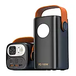 Зарядна станція для ноутбуків ETU100 60000 mAh 100W PD+QC Black. Повербанк для ноутбуків