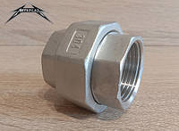 Американка нержавіюча внутрішня-внутрішня різьба Ду 20 AISI 304