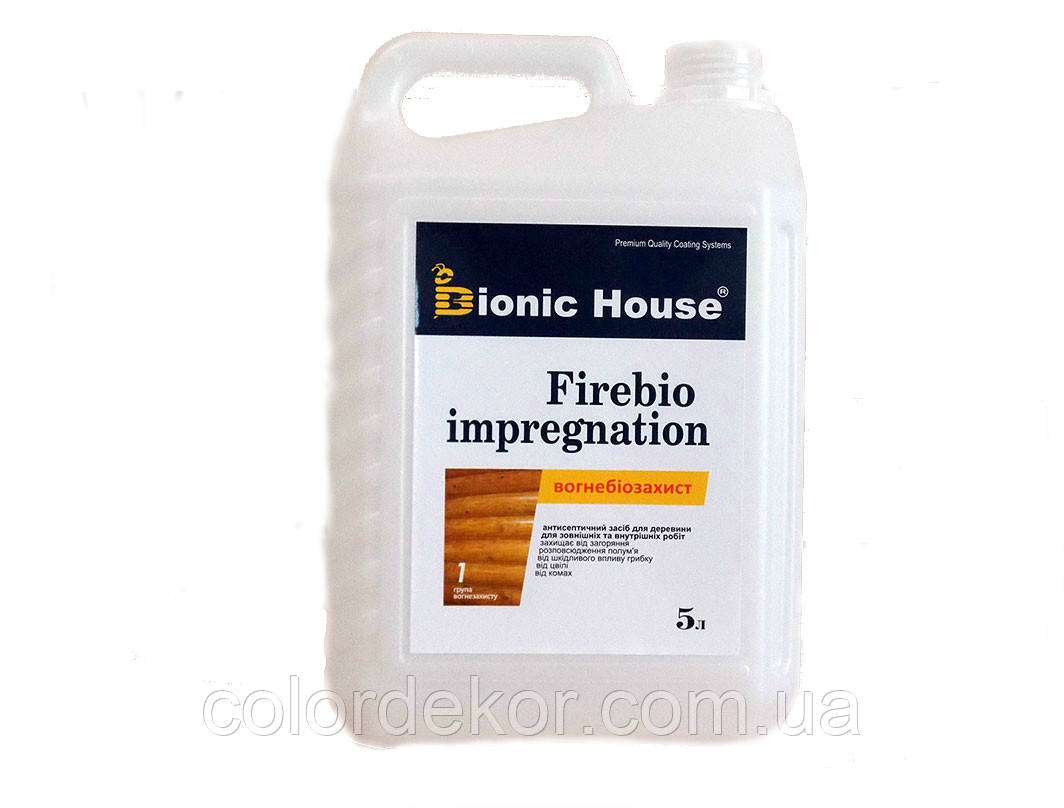Вогнезахисне просочення для деревини "Firebio impregnation" 20 л