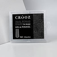 Верхні форми для нарощування нігтів Crooz Nails Forms Snake №2 (Квадрат)