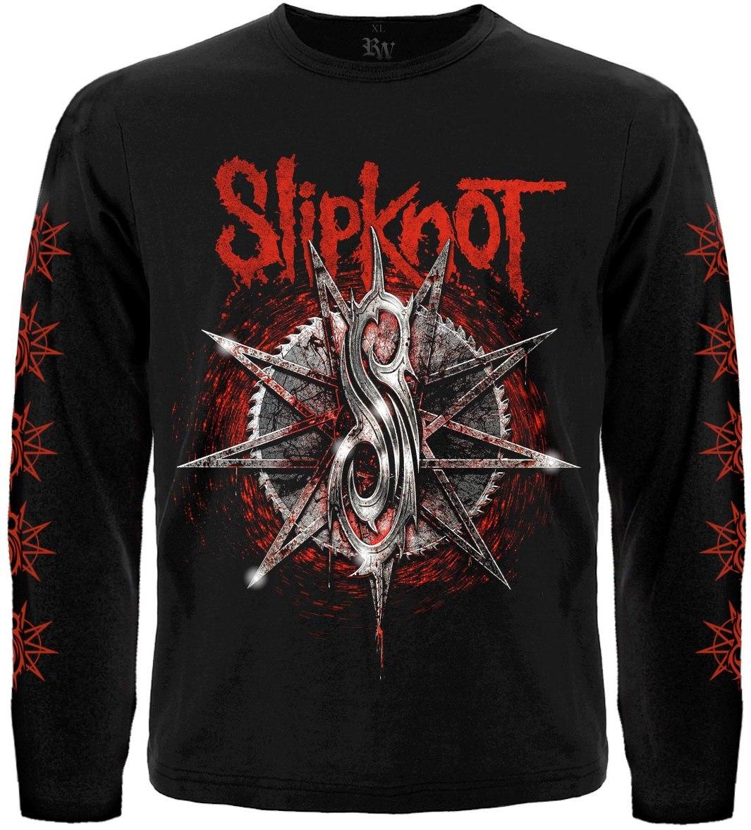 Футболка з довгим рукавом Slipknot (S logo on the star), Розмір XL