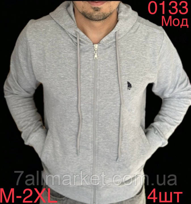 Кофта чоловіча стильна на блискавці р-ри M-2XL (5 кв)"EMRE" недорого від прямого постачальника
