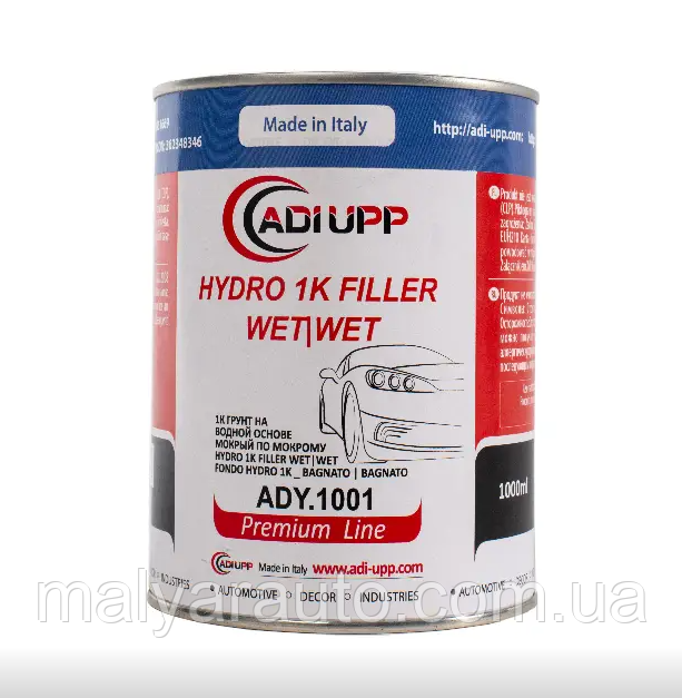 ADI UPP Автомобільний Грунт мокрим по мокрому HYDRO 1K FILLER WET ON WET "Однокомпонентний 1л."