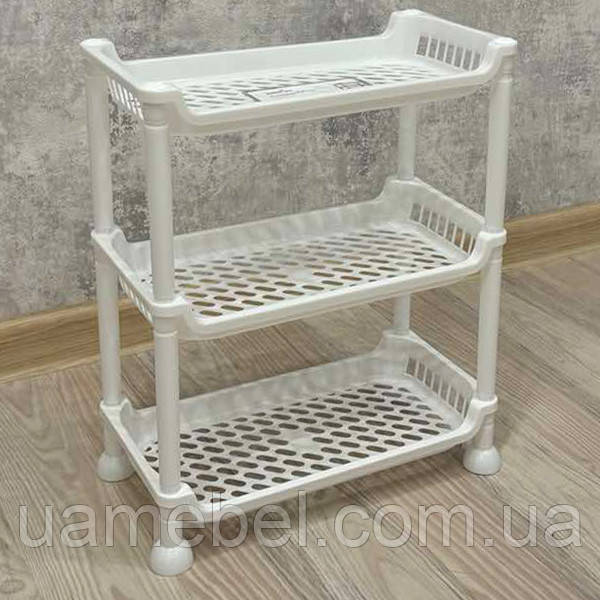 Етажерка прямокутна Bursev Plastik 5158 04 білий