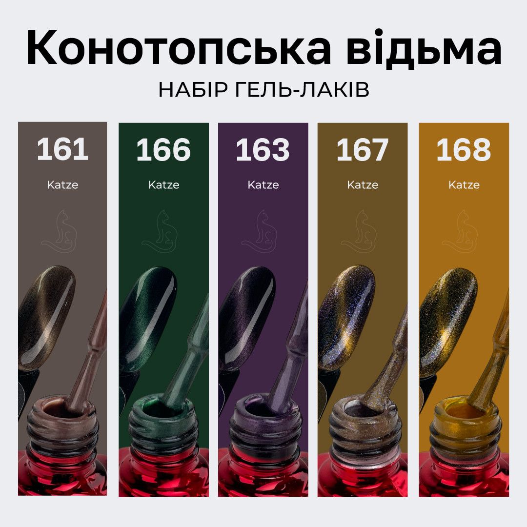 Набір гель-лаків Mett Expert Конотопська відьма, фото 1